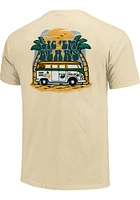 Baylor Bears Womens Yellow Beach Vibes Short Sleeve T-Shirt