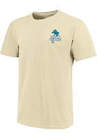 Kansas Jayhawks Womens Yellow Beach Style Short Sleeve T-Shirt