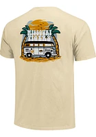 Missouri Tigers Womens Yellow Beach Vibes Short Sleeve T-Shirt