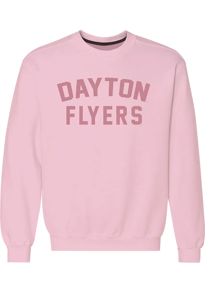 Dayton Flyers Womens Pink Classic Crew Sweatshirt