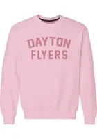 Dayton Flyers Womens Pink Classic Crew Sweatshirt