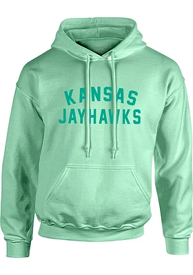Kansas Jayhawks Womens Green Classic Hooded Sweatshirt