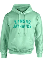 Kansas Jayhawks Womens Green Classic Hooded Sweatshirt