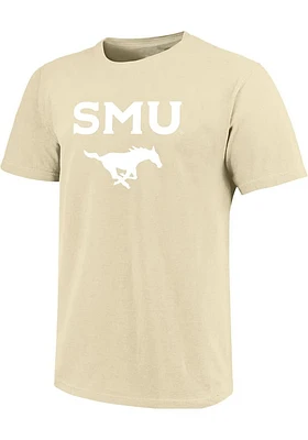 SMU Mustangs Yellow Classic Short Sleeve T Shirt