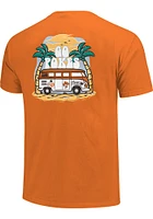 Oklahoma State Cowboys Womens Orange Beach Vibes Short Sleeve T-Shirt