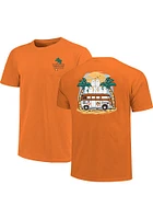 Oklahoma State Cowboys Womens Orange Beach Vibes Short Sleeve T-Shirt