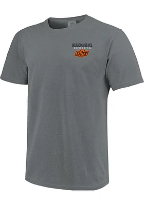 Oklahoma State Cowboys Charcoal Comfort Colors Short Sleeve T Shirt