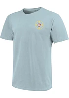 Omaha Blue Cityscape Flag Short Sleeve T Shirt