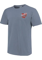 Columbus Blue Skyline State Flag Short Sleeve T Shirt