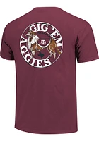 Texas A&M Aggies Maroon Bold Script Classic Short Sleeve T Shirt