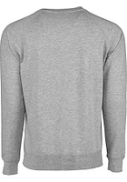 Notre Dame Fighting Irish Mens Grey Mascot Signage Long Sleeve Fashion Sweatshirt