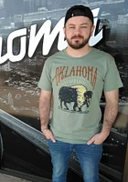 Oklahoma Olive Buffalo Short Sleeve T Shirt