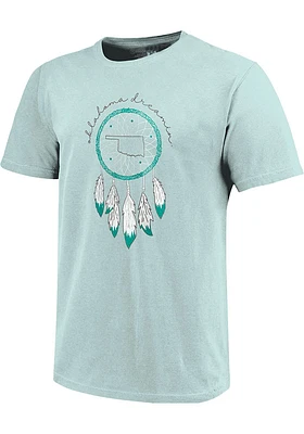 Oklahoma Green State Dream Catcher Short Sleeve T Shirt