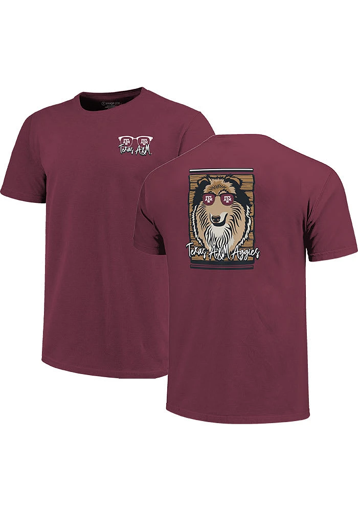Texas A&M Aggies Womens Maroon Sunnies Short Sleeve T-Shirt