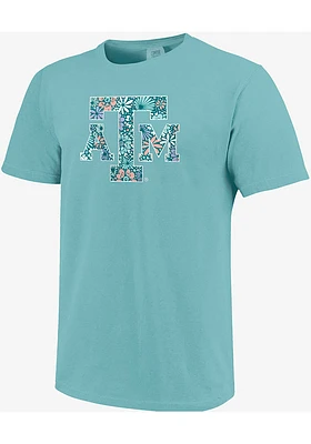 Texas A&M Aggies Womens Green Floral Short Sleeve T-Shirt