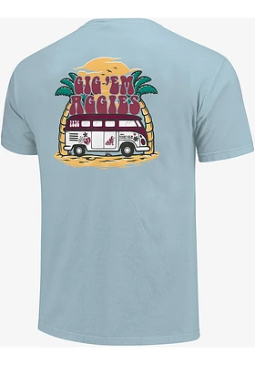 Texas A&M Aggies Womens Light Blue Beach Vibes Short Sleeve T-Shirt