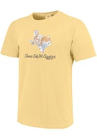 Texas A&M Aggies Womens Yellow State Short Sleeve T-Shirt