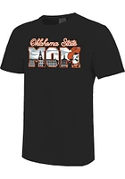 Oklahoma State Cowboys Womens Black Campus Mom Short Sleeve T-Shirt