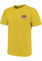 LSU Tigers Gold Gumbo Short Sleeve T Shirt