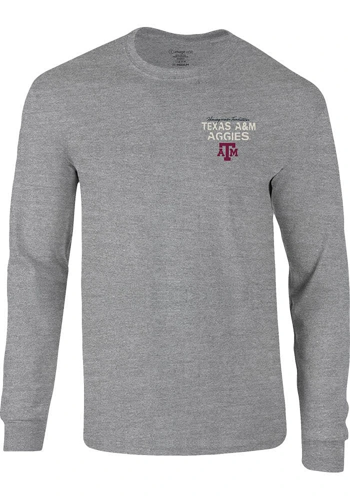 Texas A&M Aggies Grey Duck Lakeside Long Sleeve T Shirt