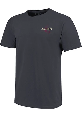 Texas A&M Aggies Charcoal Bass Signage Short Sleeve T Shirt