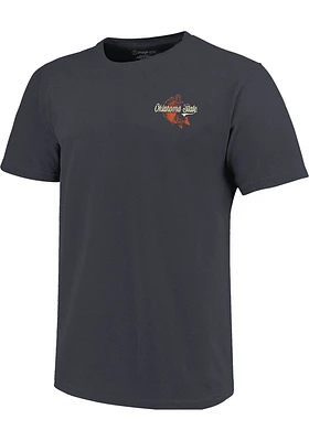 Oklahoma State Cowboys Charcoal Bass Signage Short Sleeve T Shirt