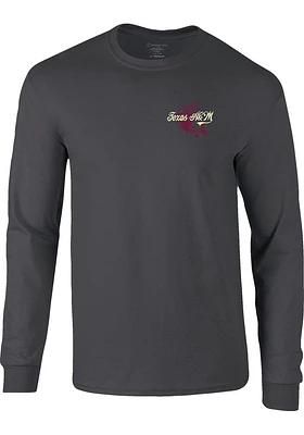 Texas A&M Aggies Charcoal Bass Signage Long Sleeve T Shirt