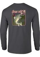 Texas A&M Aggies Charcoal Bass Signage Long Sleeve T Shirt