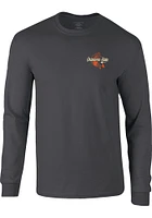 Oklahoma State Cowboys Charcoal Bass Signage Long Sleeve T Shirt