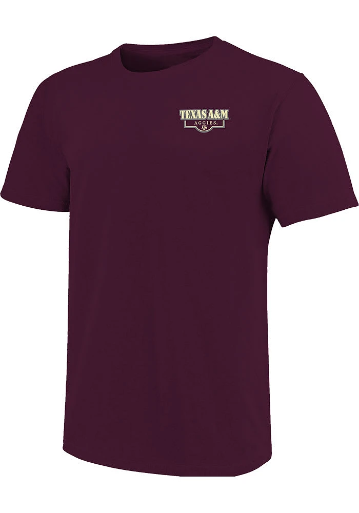Texas A&M Aggies Maroon Labrador Football Short Sleeve T Shirt
