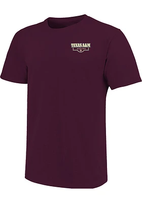 Texas A&M Aggies Maroon Labrador Football Short Sleeve T Shirt