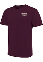 Texas A&M Aggies Maroon Labrador Football Short Sleeve T Shirt
