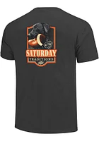 Oklahoma State Cowboys Black Labrador Football Short Sleeve T Shirt