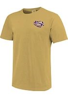 LSU Tigers Gold Bayou Bengal Short Sleeve T Shirt