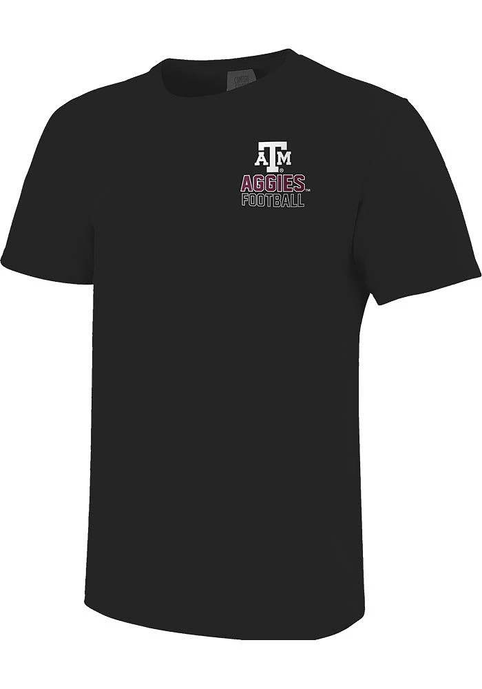 Texas A&M Aggies Black Football Stadium Short Sleeve T Shirt