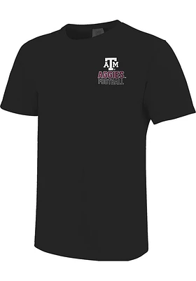 Texas A&M Aggies Black Football Stadium Short Sleeve T Shirt