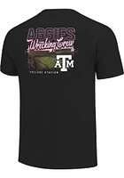 Texas A&M Aggies Black Football Stadium Short Sleeve T Shirt
