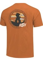 Oklahoma State Cowboys Orange Silhouette Sunset Short Sleeve T Shirt