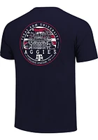 Texas A&M Aggies Navy Blue Painted Sky Short Sleeve T Shirt