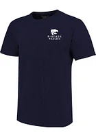 K-State Wildcats Navy Blue Painted Sky Short Sleeve T Shirt