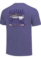 K-State Wildcats Purple Fishing Outfitters Short Sleeve T Shirt