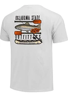 Oklahoma State Cowboys White Fishing Outfitters Short Sleeve T Shirt