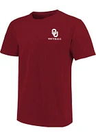 Oklahoma Sooners Cardinal Softball Mascot Short Sleeve T Shirt
