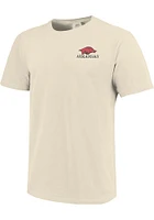 Arkansas Razorbacks Womens Ivory Local State Short Sleeve T-Shirt