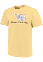 Oklahoma State Cowboys Womens Floral Short Sleeve T-Shirt
