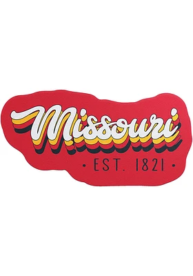 Missouri 70S STACKED SCRIPT Stickers - White