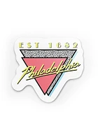 Philadelphia 90s Pastel Stickers - White