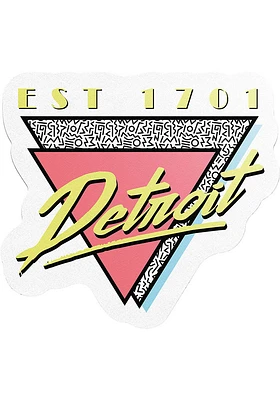 Detroit 90s Pastel Stickers - White