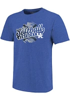 Kentucky Wildcats Blue Script Softball Short Sleeve Fashion T Shirt