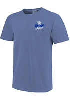 Kentucky Wildcats Blue Old School Softball Short Sleeve T Shirt